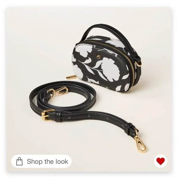 Classic Rose Mini Crossbody Bag - kate spade new york x Target Black/White - Picture 2 of 8